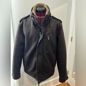 Calvin Klein Coat Jacket Size Medium.  Rich Brown Color.